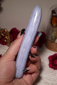 XL Long Blue Lace Agate Wand