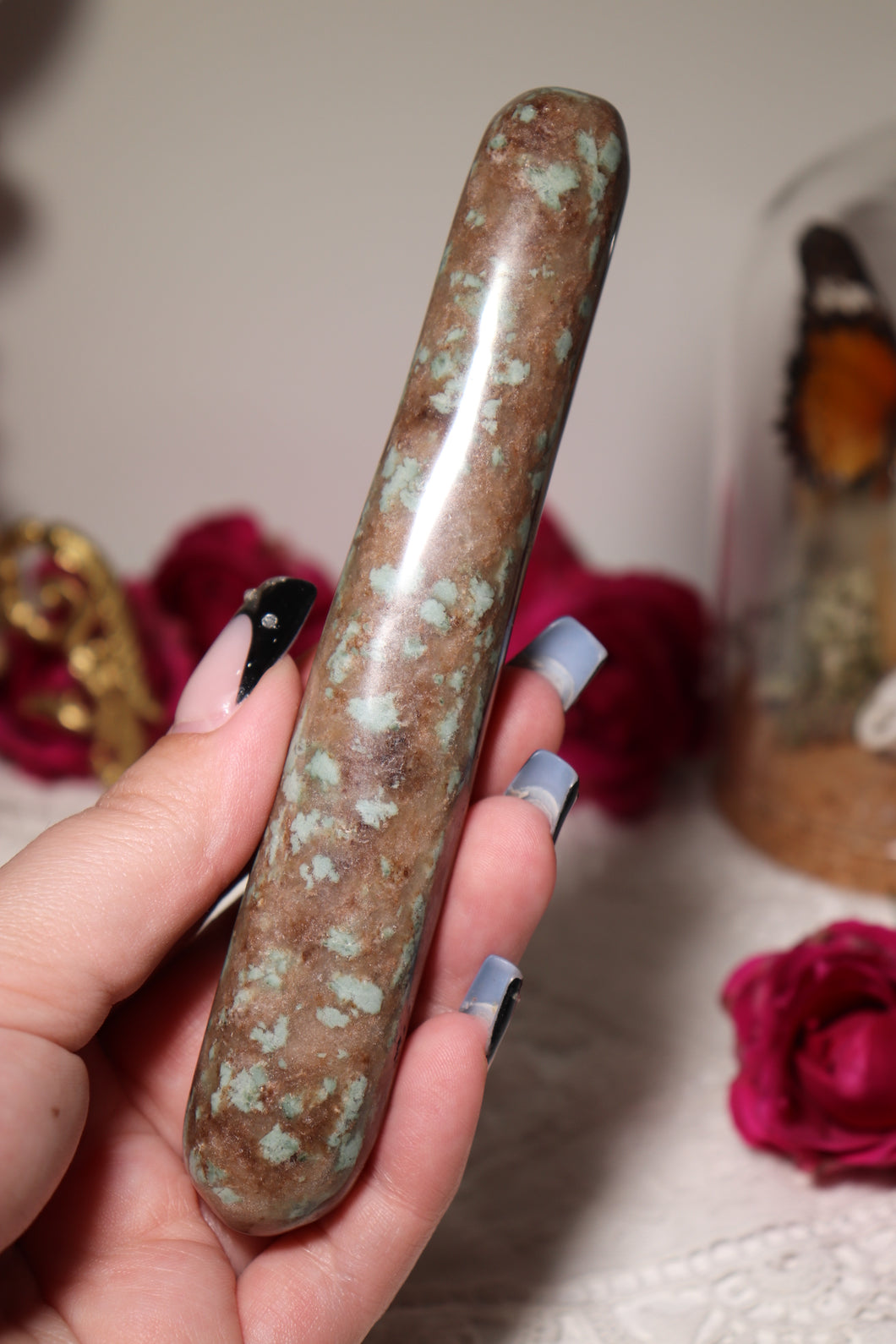 “Mint Chip” Nundoorite Wand