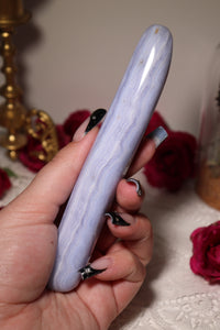 XL Long Blue Lace Agate Wand