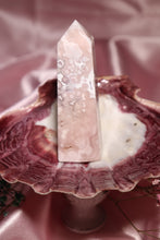 Load image into Gallery viewer, Bubbly Pink Amethyst x Flower Agate Tower