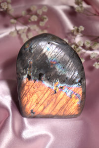 Silver & Orange Labradorite Freeform