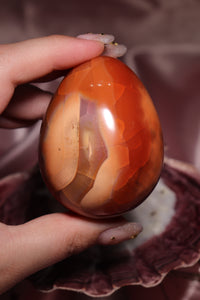 Toasty Peach Carnelian Egg