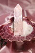 Load image into Gallery viewer, Bubbly Pink Amethyst x Flower Agate Tower