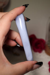 Flat Blue Lace Agate Wand