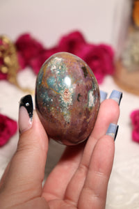 Colorful Sea Jasper Palmstone