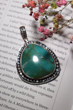 Load image into Gallery viewer, High Quality Gem Silica Pendant with White Topaz Halo