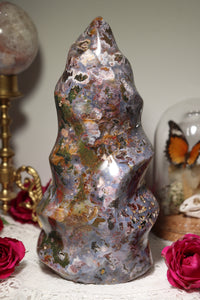 Multicolor Pink & Blue Cosmic Jasper Flame