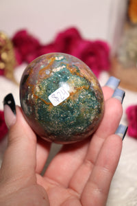 Colorful Sea Jasper Palmstone