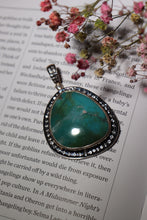 Load image into Gallery viewer, High Quality Gem Silica Pendant with White Topaz Halo