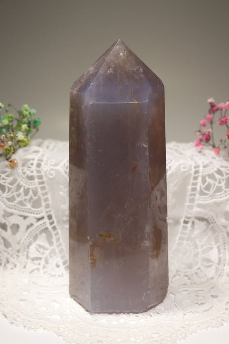 Blue Rose Quartz Tower