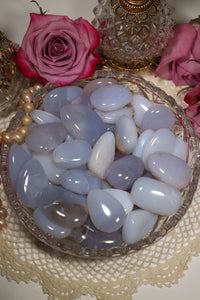 (1) Blue Chalcedony Pebble