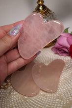 Load image into Gallery viewer, (1) Rose Quartz Gua Sha