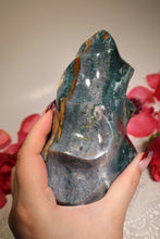 Load image into Gallery viewer, Teal Ocean Jasper Flame