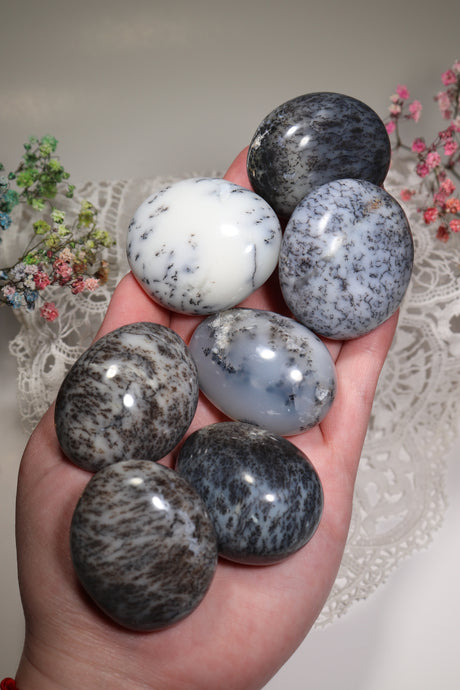 (1) Dendritic Opal Palmstone