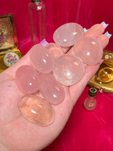 Load image into Gallery viewer, (1) Small Rose Quartz Palmstone