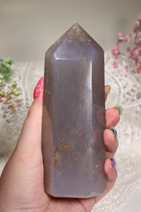 Blue Rose Quartz Tower