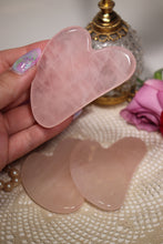 Load image into Gallery viewer, (1) Rose Quartz Gua Sha