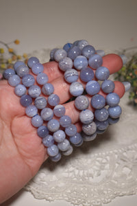 (1) Blue Lace Agate Bracelet