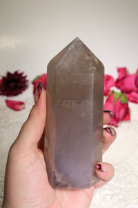 Ombré Blue Rose Quartz Tower