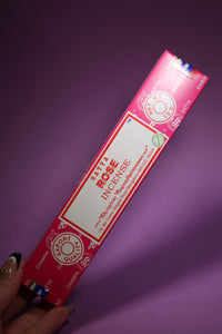 SATYA Rose Incense Sticks (15g Pack)