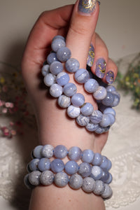 (1) Blue Lace Agate Bracelet