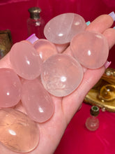 Load image into Gallery viewer, (1) Small Rose Quartz Palmstone