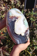 Load image into Gallery viewer, XXXL 31lbs Blue Flower Agate Shiva with Quartz