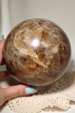 Load image into Gallery viewer, “Goal Getter” XL Natural Citrine Sphere with Quartz from India