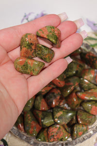 (1) Unakite Tumble