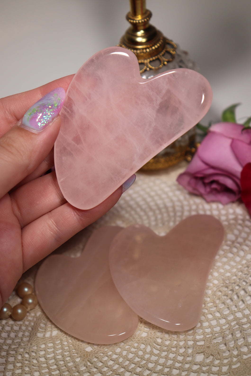 (1) Rose Quartz Gua Sha