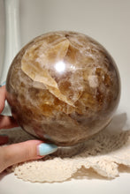 Load image into Gallery viewer, “Goal Getter” XL Natural Citrine Sphere with Quartz from India