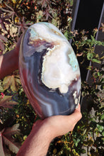 Load image into Gallery viewer, XXXL 31lbs Blue Flower Agate Shiva with Quartz