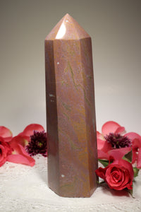 Pink-Toned Ocean Jasper Tower