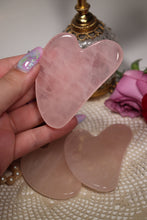 Load image into Gallery viewer, (1) Rose Quartz Gua Sha