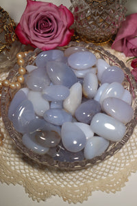 (1) Blue Chalcedony Pebble