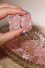 Load image into Gallery viewer, (1) Small Raw Rose Quartz Chunk