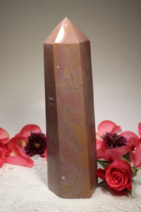 Pink-Toned Ocean Jasper Tower