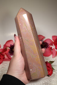 Pink-Toned Ocean Jasper Tower