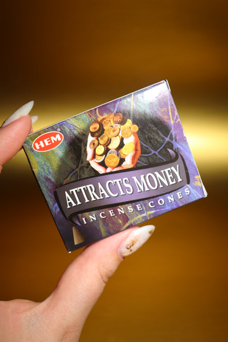 HEM Attracts Money Incense Cones