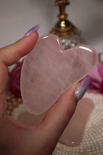 Load image into Gallery viewer, (1) Rose Quartz Gua Sha