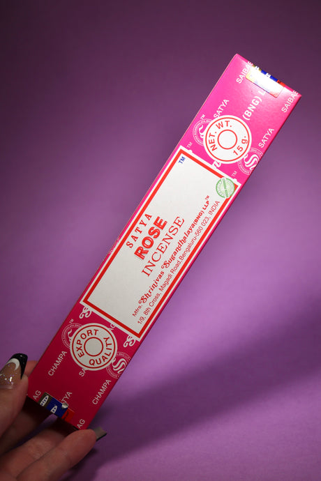 SATYA Rose Incense Sticks (15g Pack)