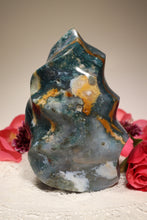 Load image into Gallery viewer, Teal Ocean Jasper Flame