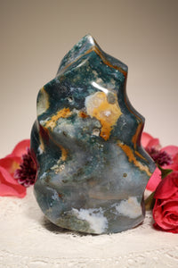 Teal Ocean Jasper Flame