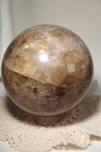 Load image into Gallery viewer, “Goal Getter” XL Natural Citrine Sphere with Quartz from India