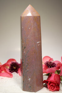 Pink-Toned Ocean Jasper Tower